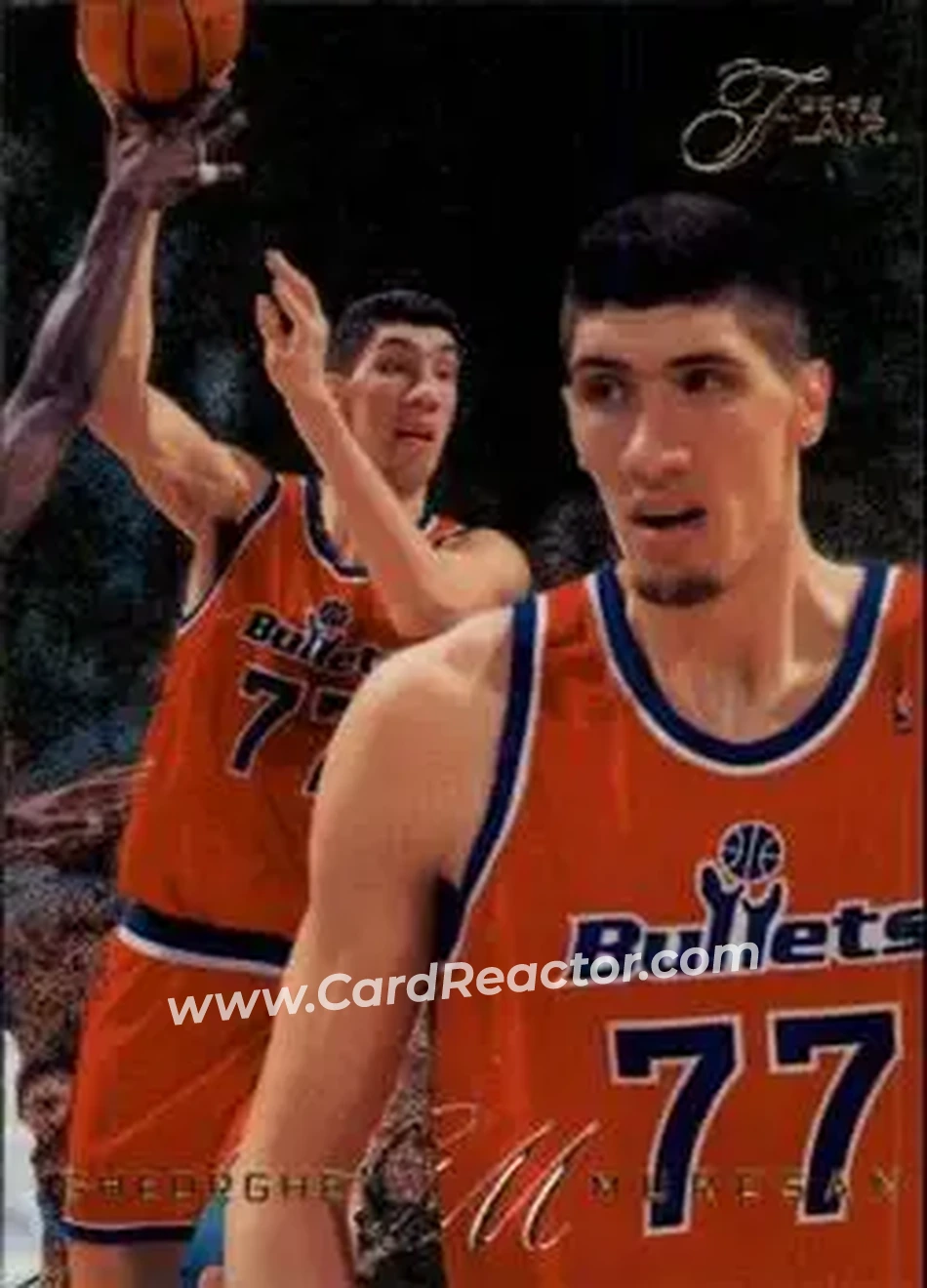 1995-96 Flair #146 - Gheorghe Mureșan - Washington Bullets - Front