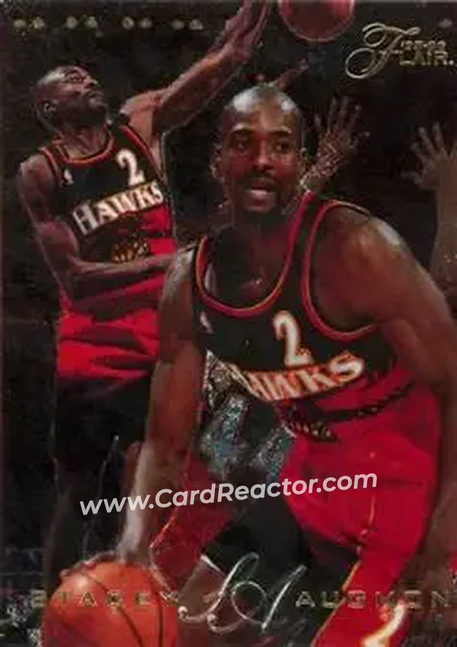 1995-96 Flair #151 - Stacey Augmon - Atlanta Hawks - Front