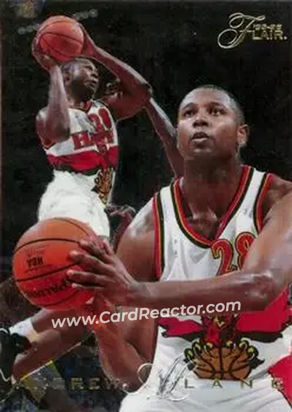 1995-96 Flair #153 - Andrew Lang - Atlanta Hawks - Front