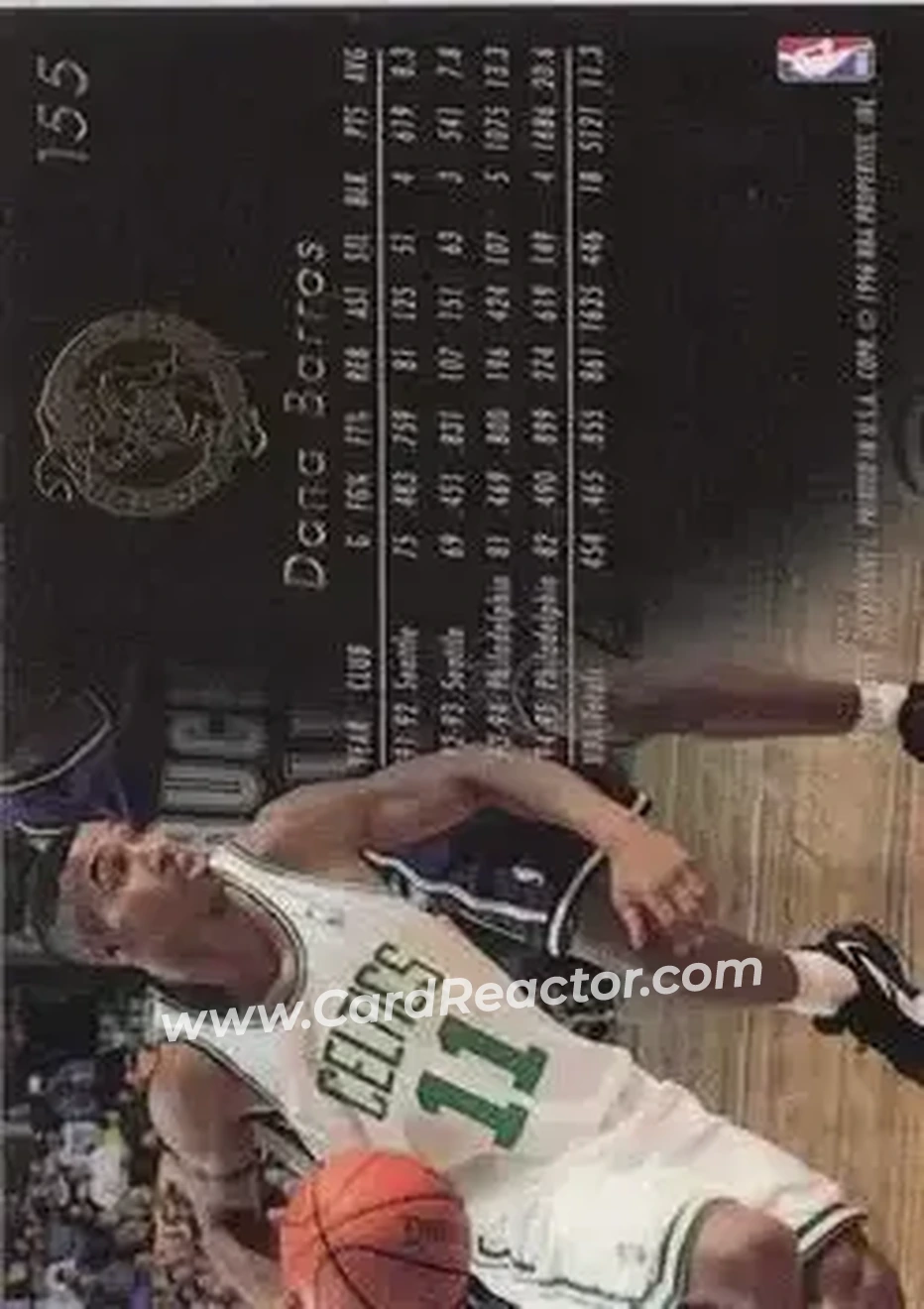 1995-96 Flair #155 - Dana Barros - Boston Celtics - Back