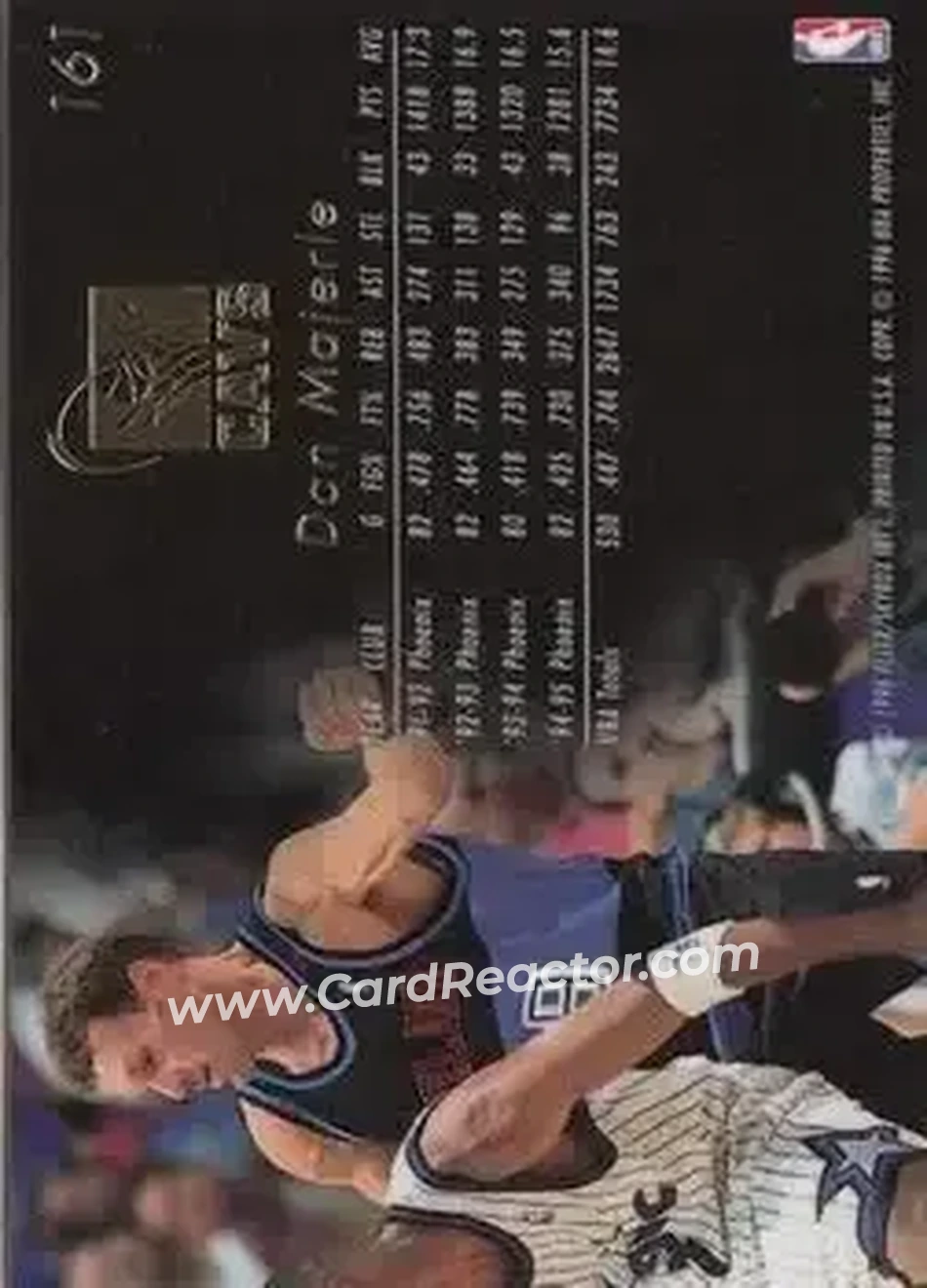 1995-96 Flair #161 - Dan Majerle - Cleveland Cavaliers - Back