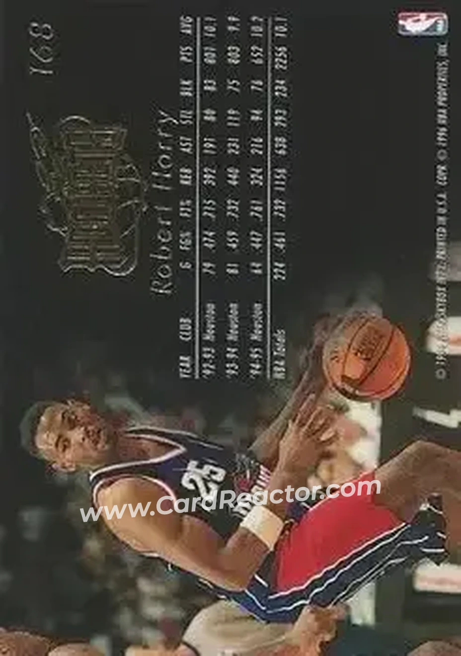 1995-96 Flair #168 - Robert Horry - Houston Rockets - Back