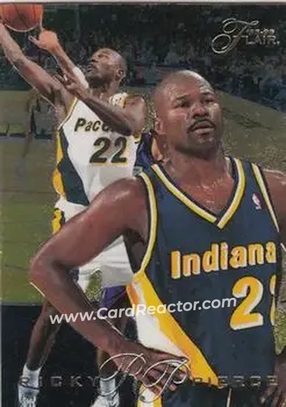 1995-96 Flair #170 - Ricky Pierce - Indiana Pacers - Front