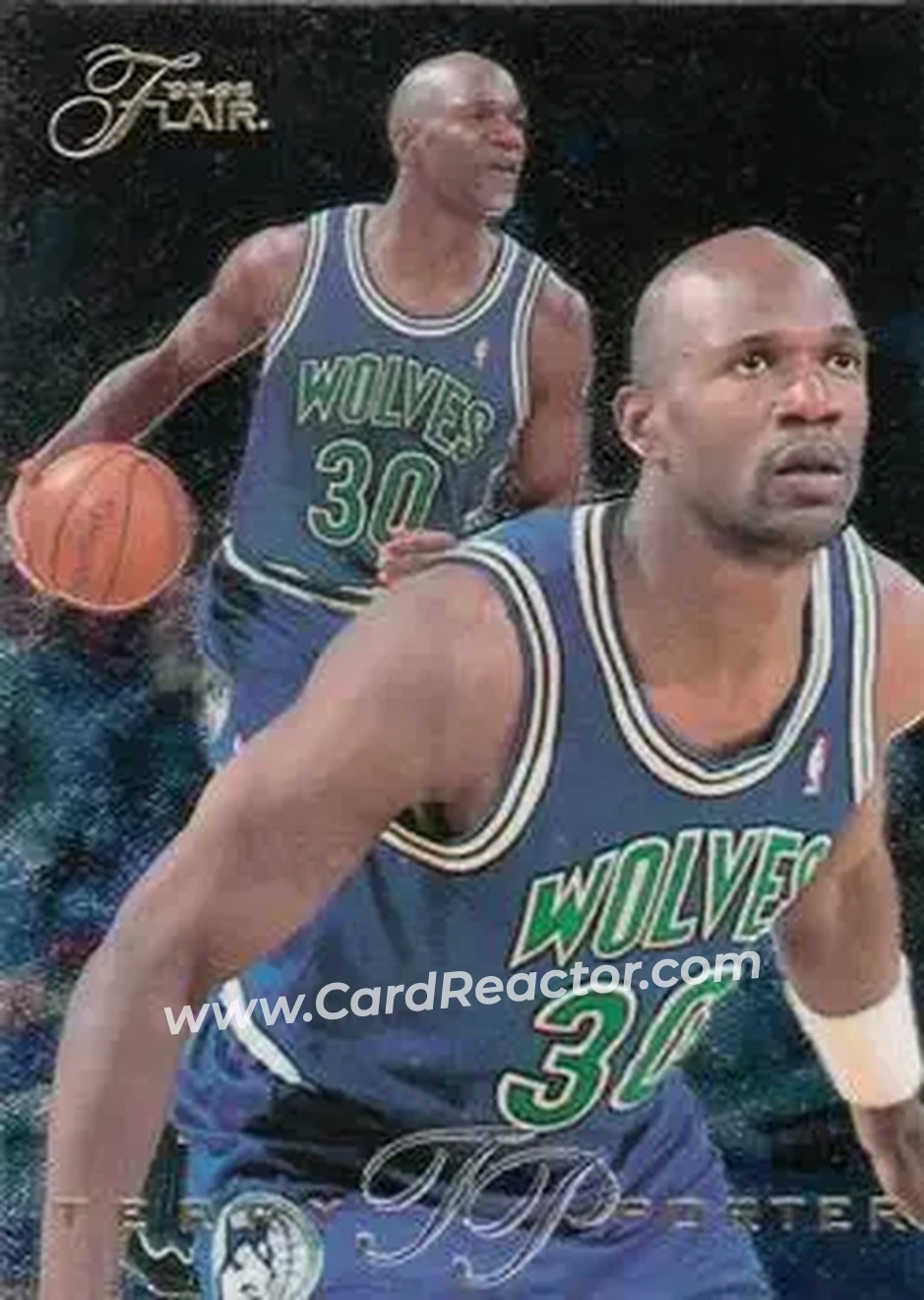 1995-96 Flair #176 - Terry Porter - Minnesota Timberwolves - Front