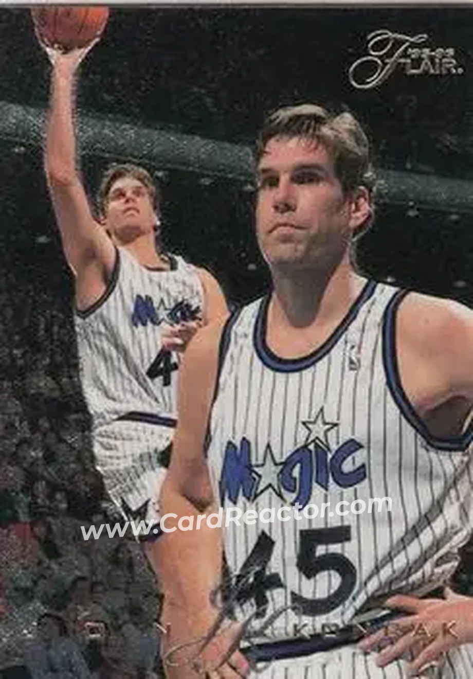 1995-96 Flair #180 - Jon Koncak - Orlando Magic - Front