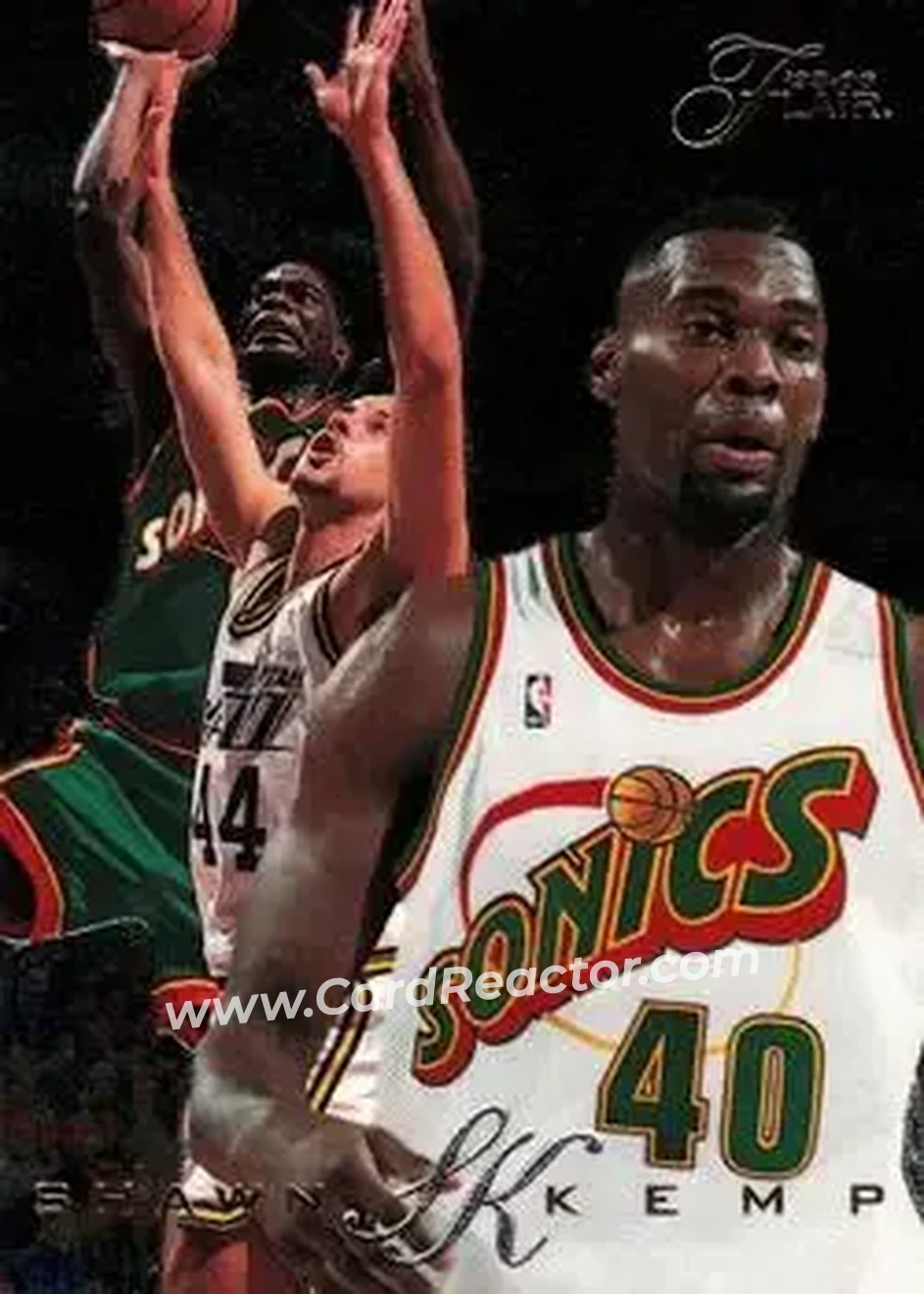 1995-96 Flair #188 - Shawn Kemp - Seattle SuperSonics - Front