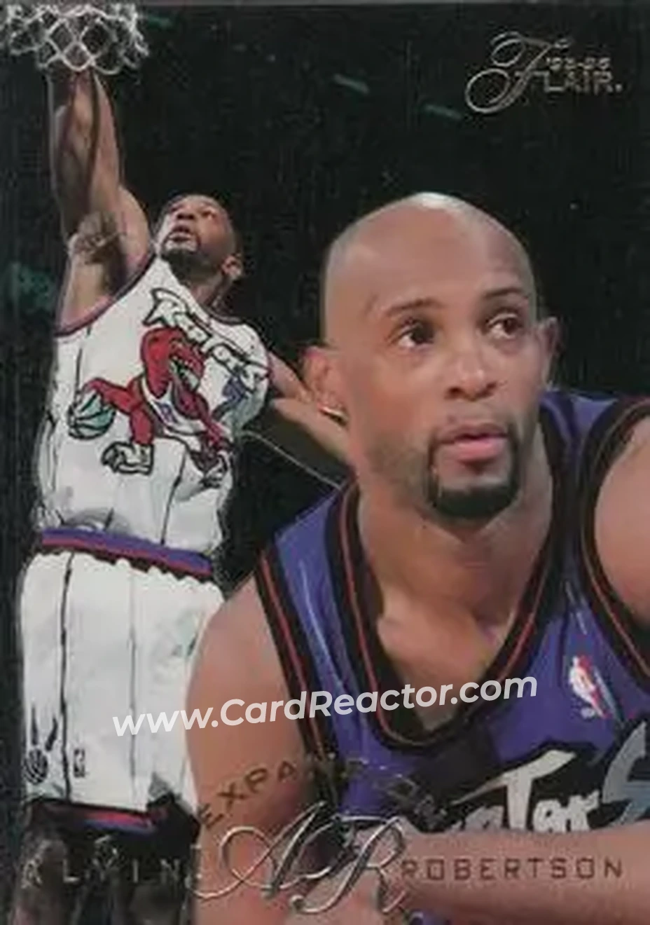 1995-96 Flair #195 - Alvin Robertson - Toronto Raptors - Front