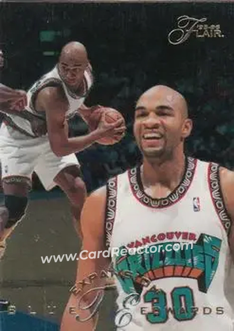 1995-96 Flair #197 - Blue Edwards - Vancouver Grizzlies - Front