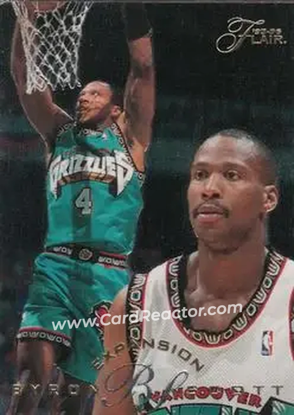 1995-96 Flair #198 - Byron Scott - Vancouver Grizzlies - Front