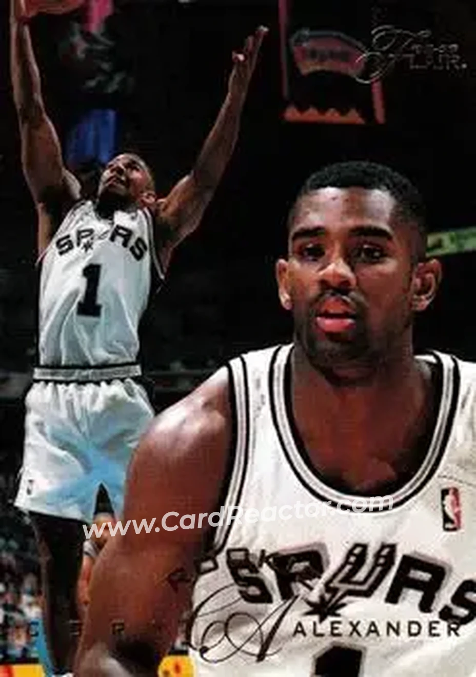 1995-96 Flair #199 - Cory Alexander - San Antonio Spurs - Front