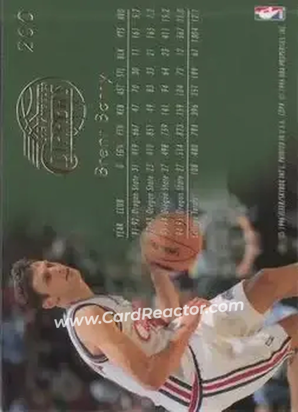 1995-96 Flair #200 - Brent Barry - Los Angeles Clippers - Back