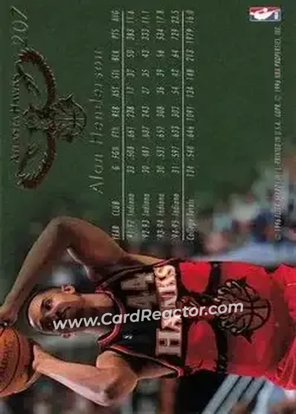 1995-96 Flair #207 - Alan Henderson - Atlanta Hawks - Back