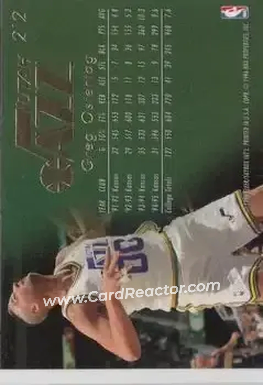 1995-96 Flair #212 - Greg Ostertag - Utah Jazz - Back