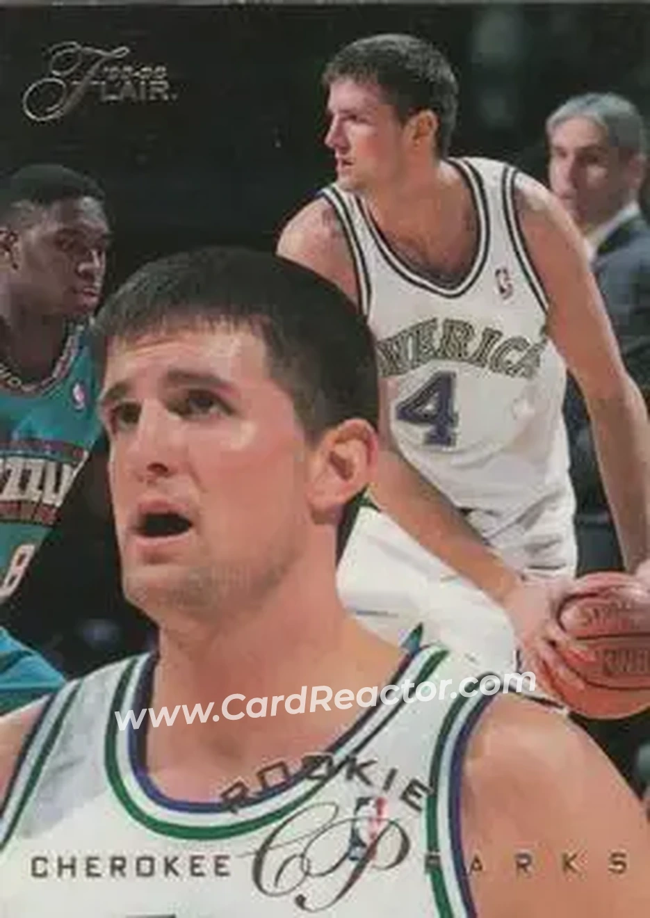 1995-96 Flair #213 - Cherokee Parks - Dallas Mavericks - Front