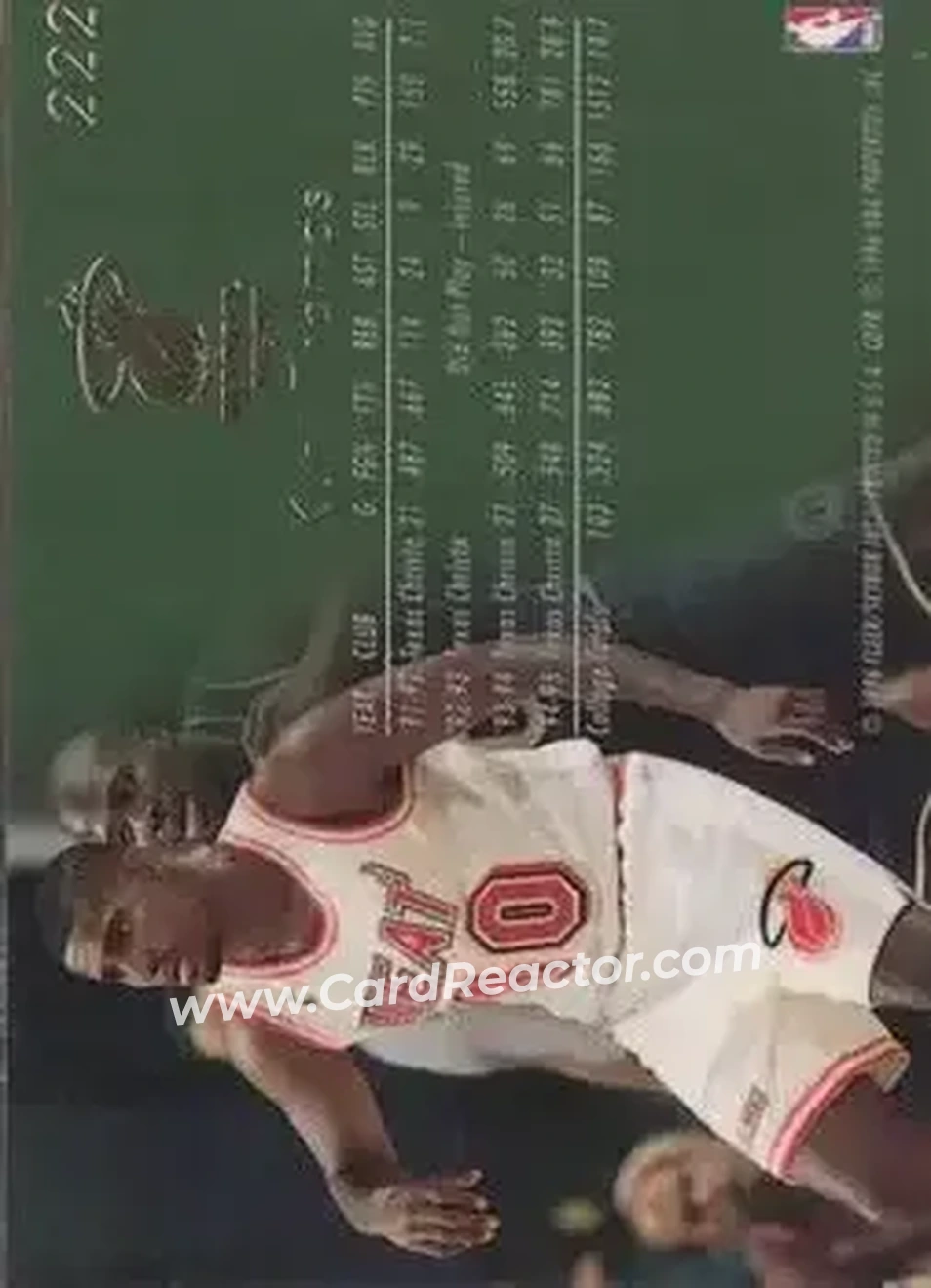 1995-96 Flair #222 - Kurt Thomas - Miami Heat - Back