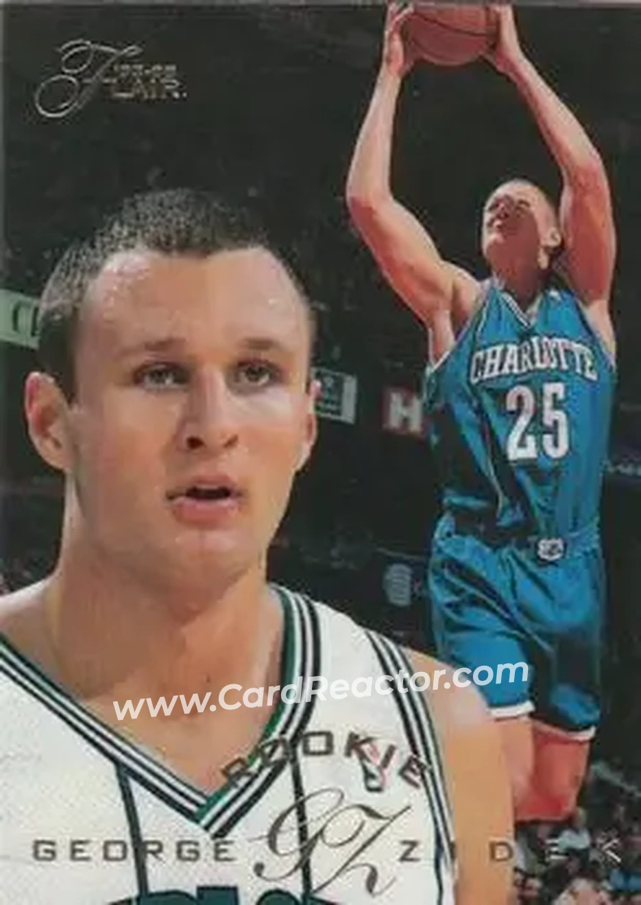 1995-96 Flair #228 - Jiri Zidek - Charlotte Hornets - Front
