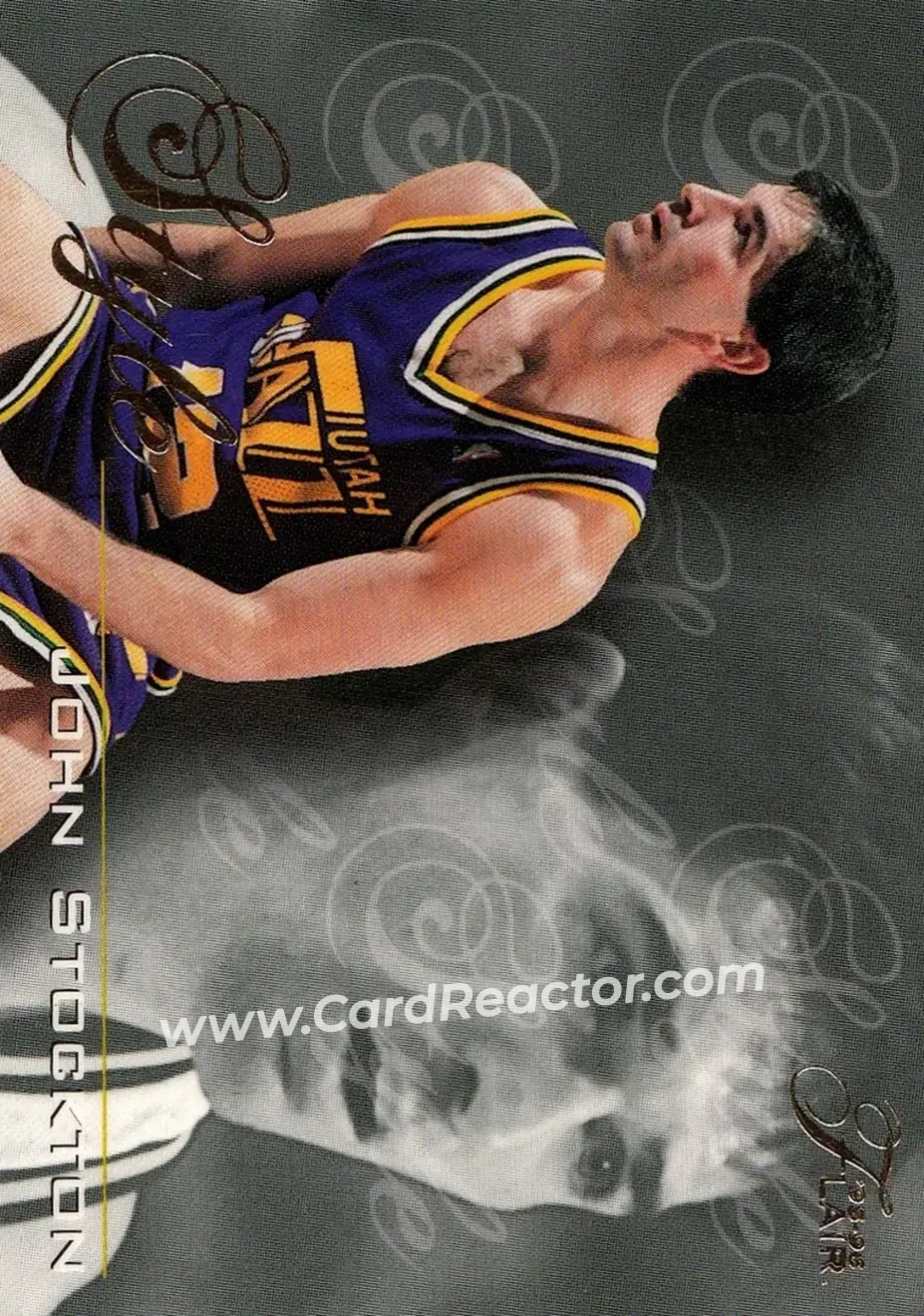 1995-96 Flair #246 - John Stockton - Utah Jazz - Front