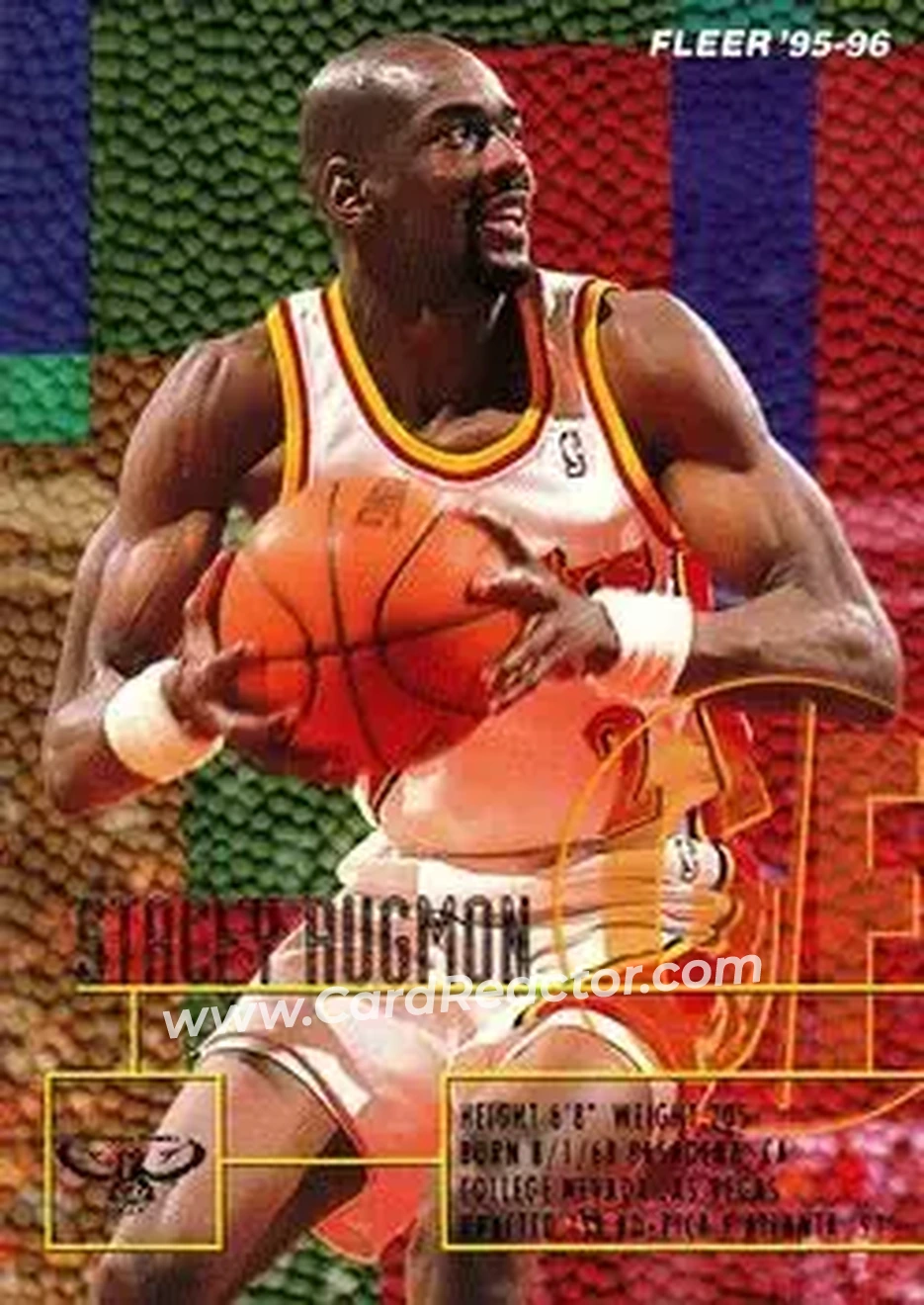 1995-96 Fleer #1 - Stacey Augmon - Atlanta Hawks - Front