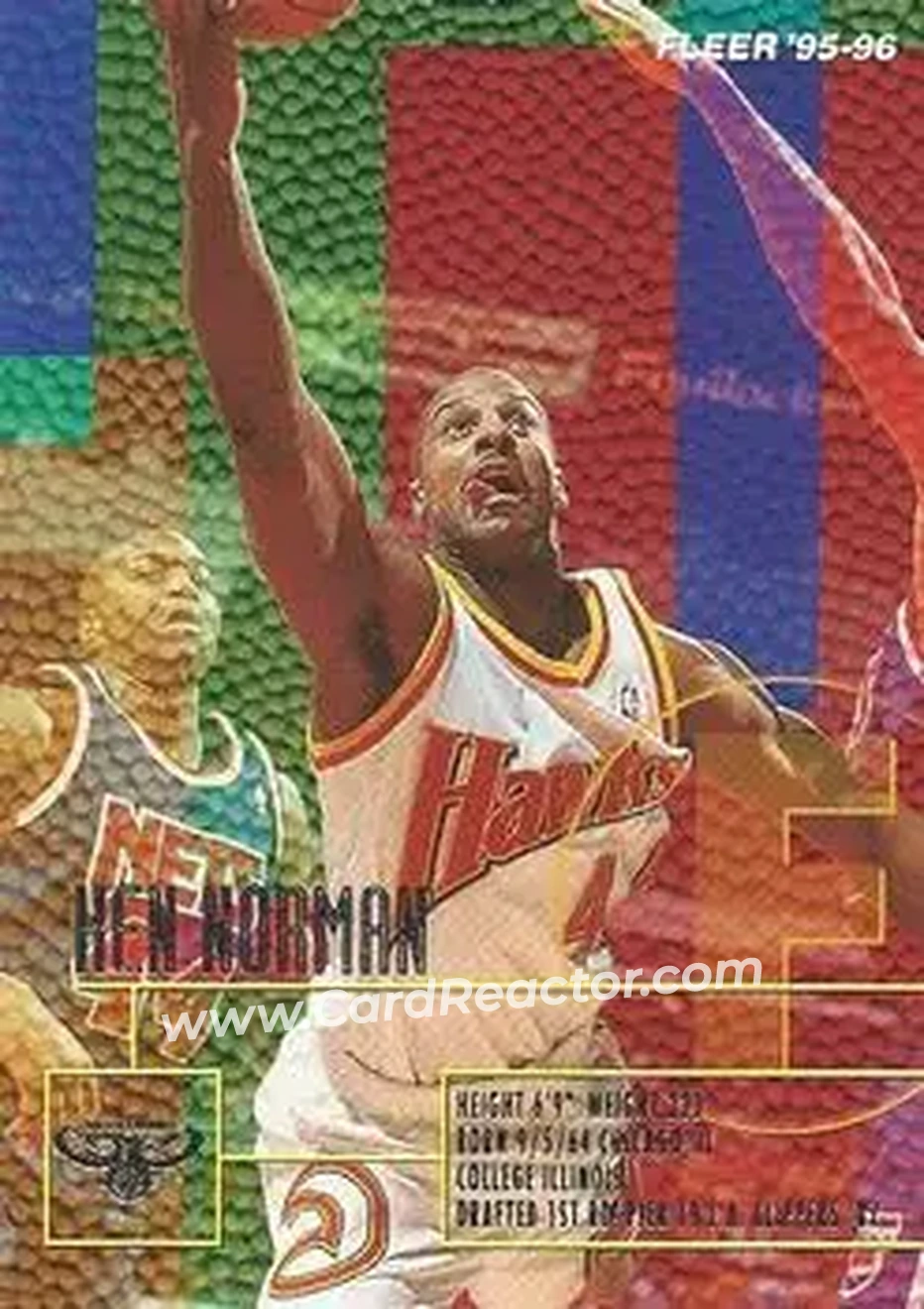 1995-96 Fleer #6 - Ken Norman - Atlanta Hawks - Front