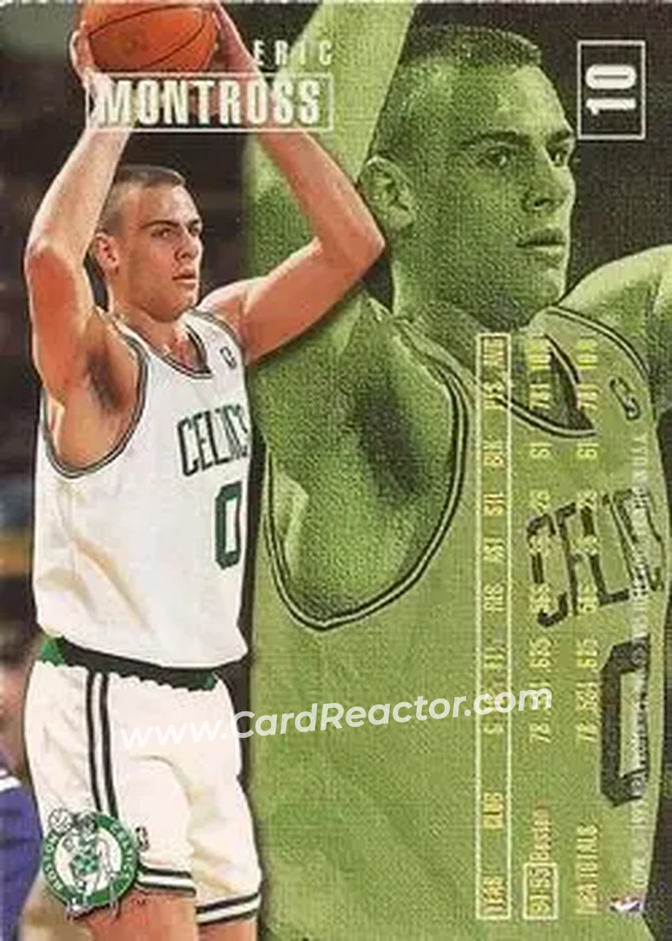 1995-96 Fleer #10 - Eric Montross - Boston Celtics - Back