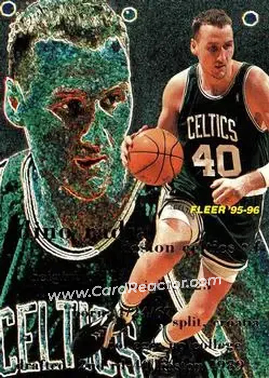 1995-96 Fleer #11 - Dino Radja - Boston Celtics - Front