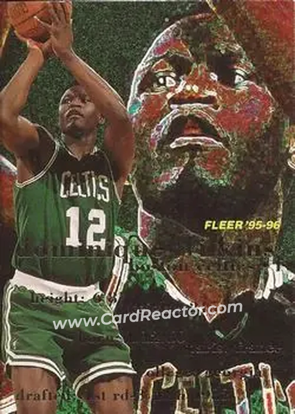 1995-96 Fleer #13 - Dominique Wilkins - Boston Celtics - Front