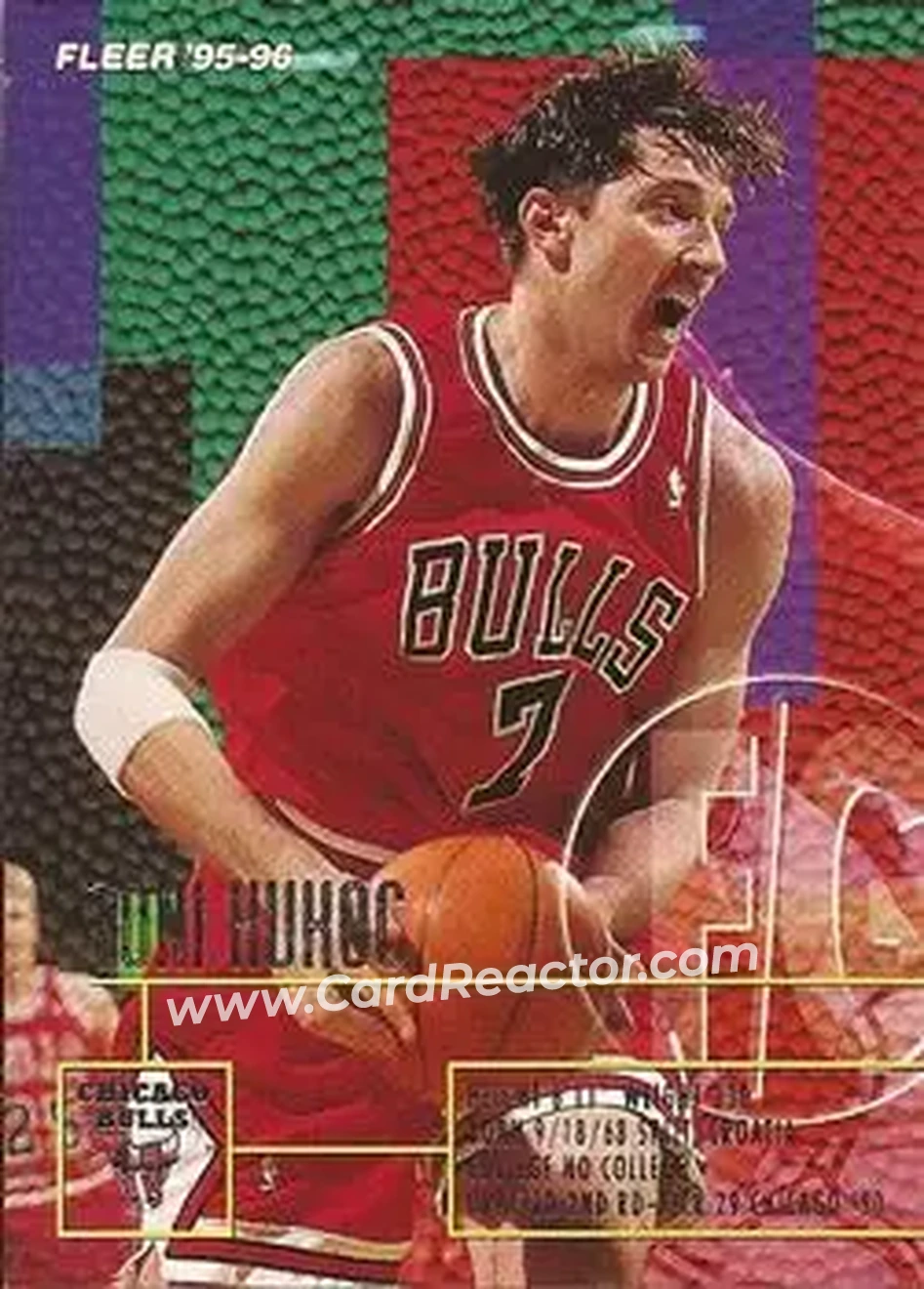 1995-96 Fleer #24 - Toni Kukoc - Chicago Bulls - Front