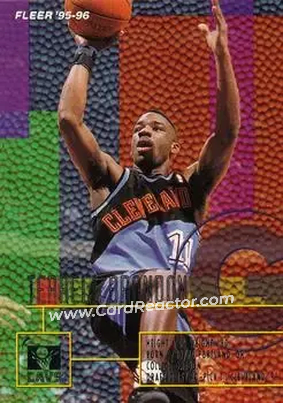 1995-96 Fleer #27 - Terrell Brandon - Cleveland Cavaliers - Front