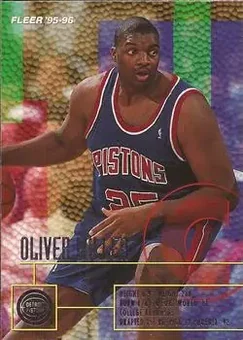 1995-96 Fleer #54 - Oliver Miller - Detroit Pistons