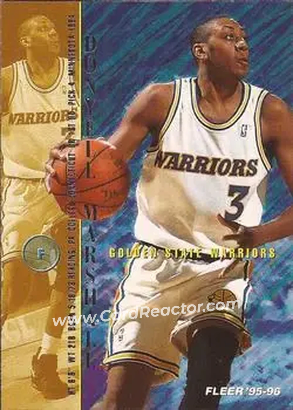 1995-96 Fleer #59 - Donyell Marshall - Golden State Warriors - Front