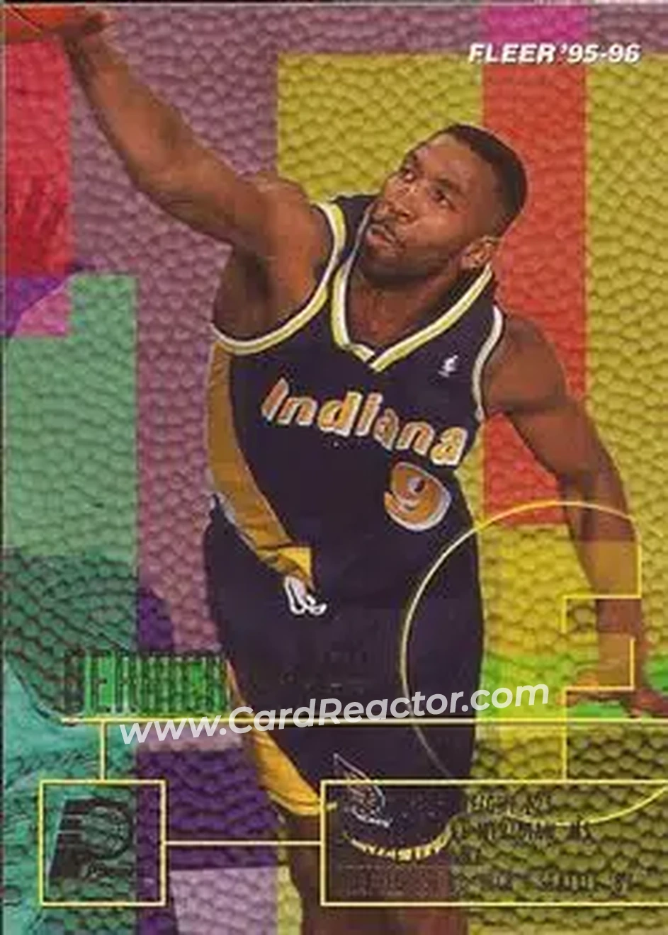 1995-96 Fleer #75 - Derrick McKey - Indiana Pacers - Front