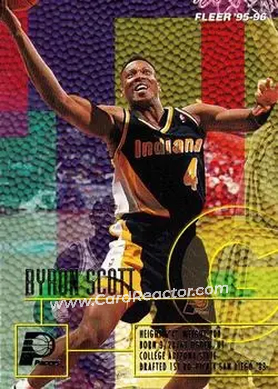 1995-96 Fleer #78 - Byron Scott - Indiana Pacers - Front 1995-96 Fleer #78 - Byron Scott - Indiana Pacers - Front
