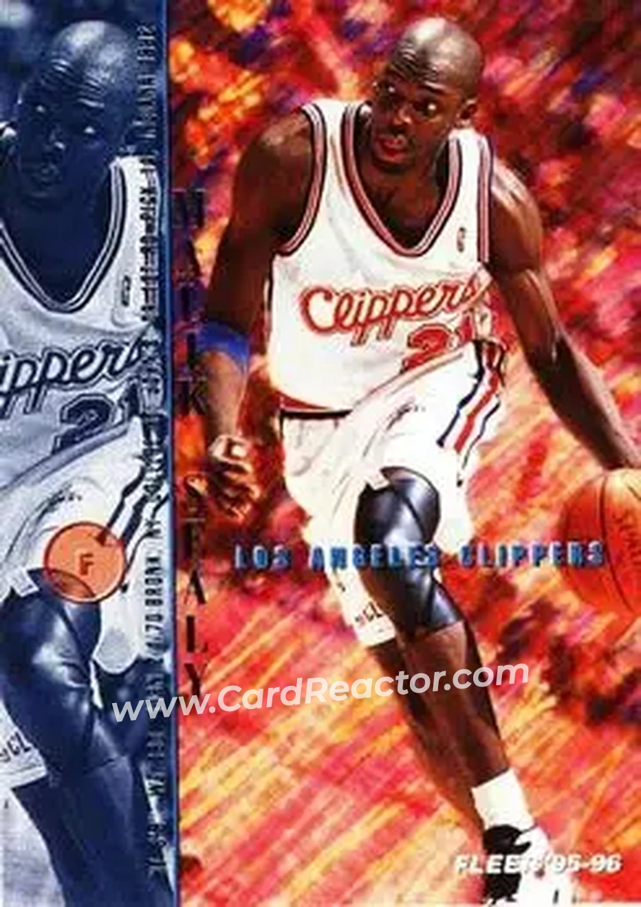1995-96 Fleer #84 - Malik Sealy - Los Angeles Clippers - Front