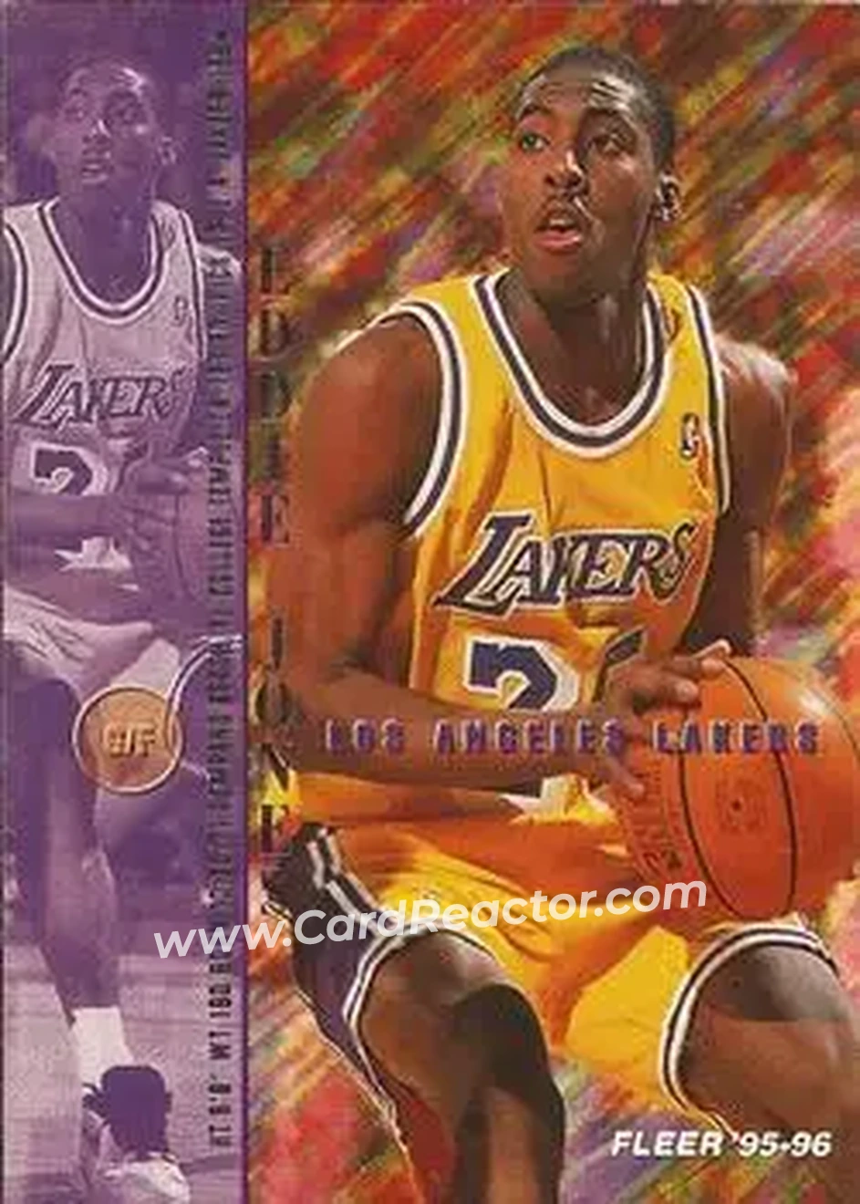 1995-96 Fleer #89 - Eddie Jones - Los Angeles Lakers - Front