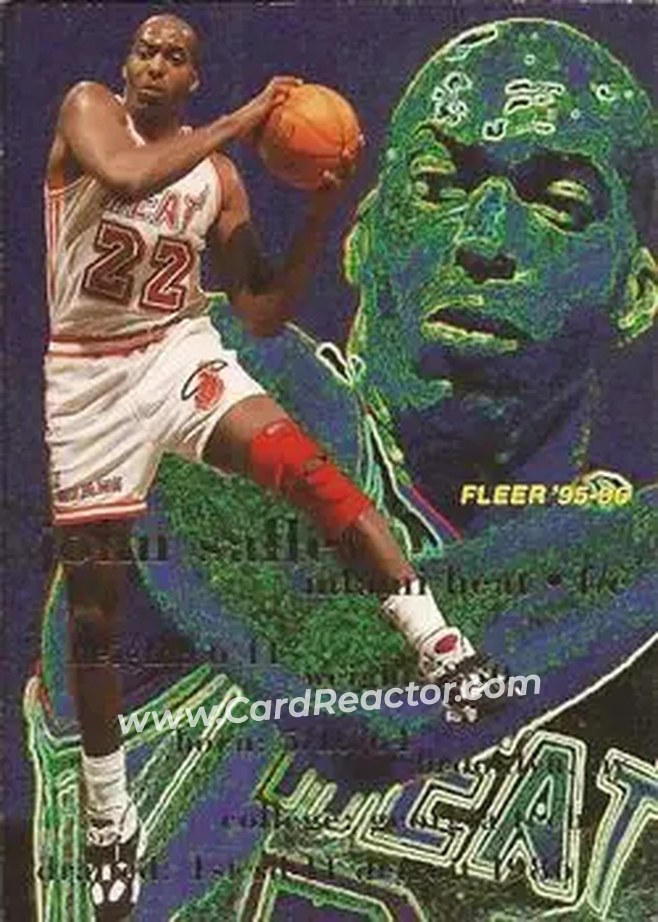 1995-96 Fleer #98 - John Salley - Miami Heat - Front