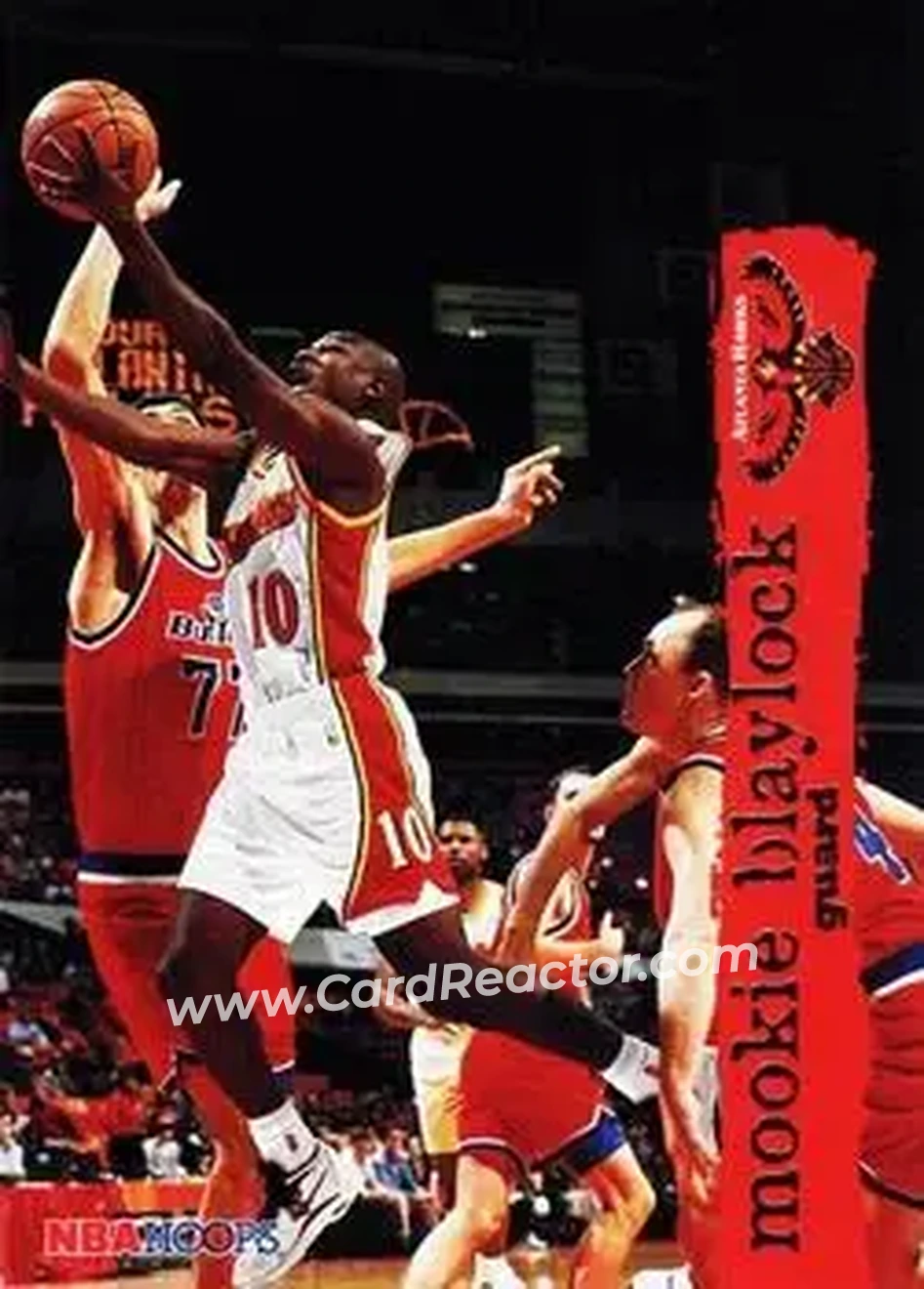1995-96 Hoops #2 - Mookie Blaylock - Atlanta Hawks - Front