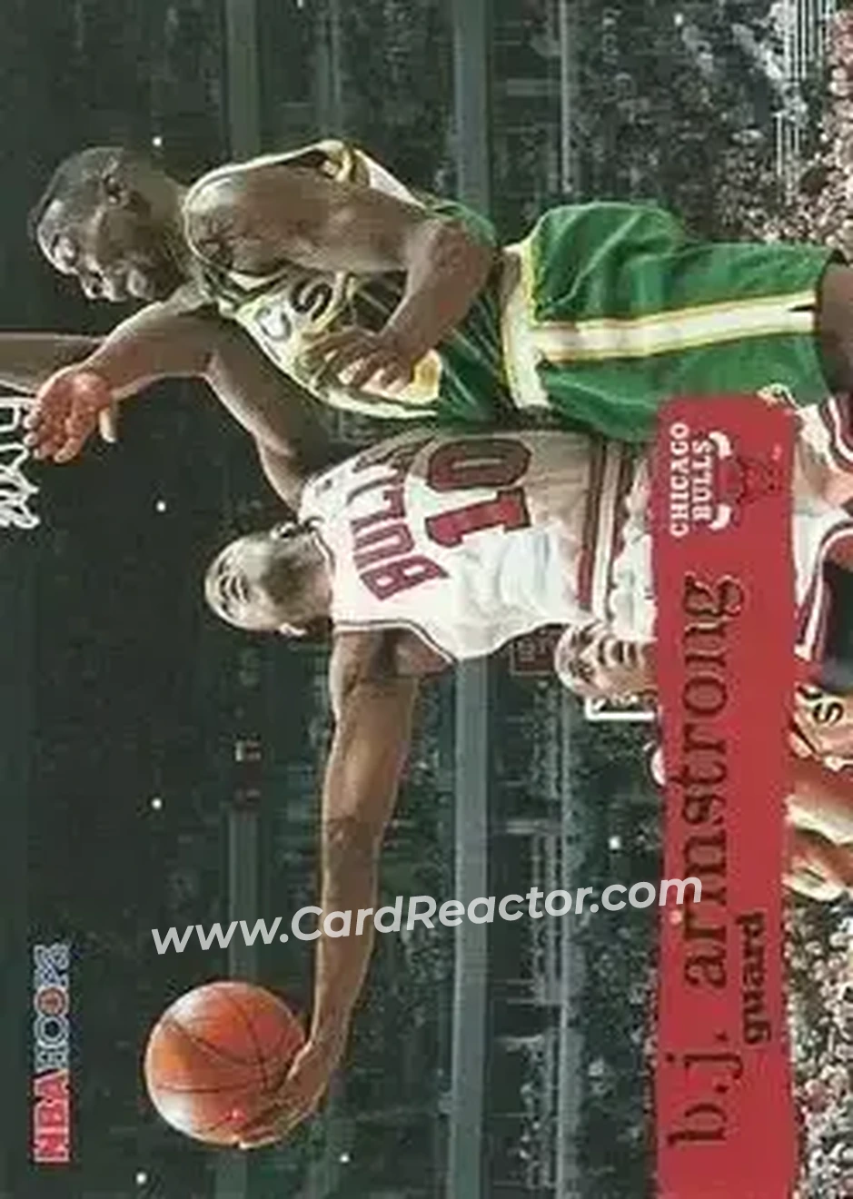 1995-96 Hoops #20 - B.J. Armstrong - Chicago Bulls - Front
