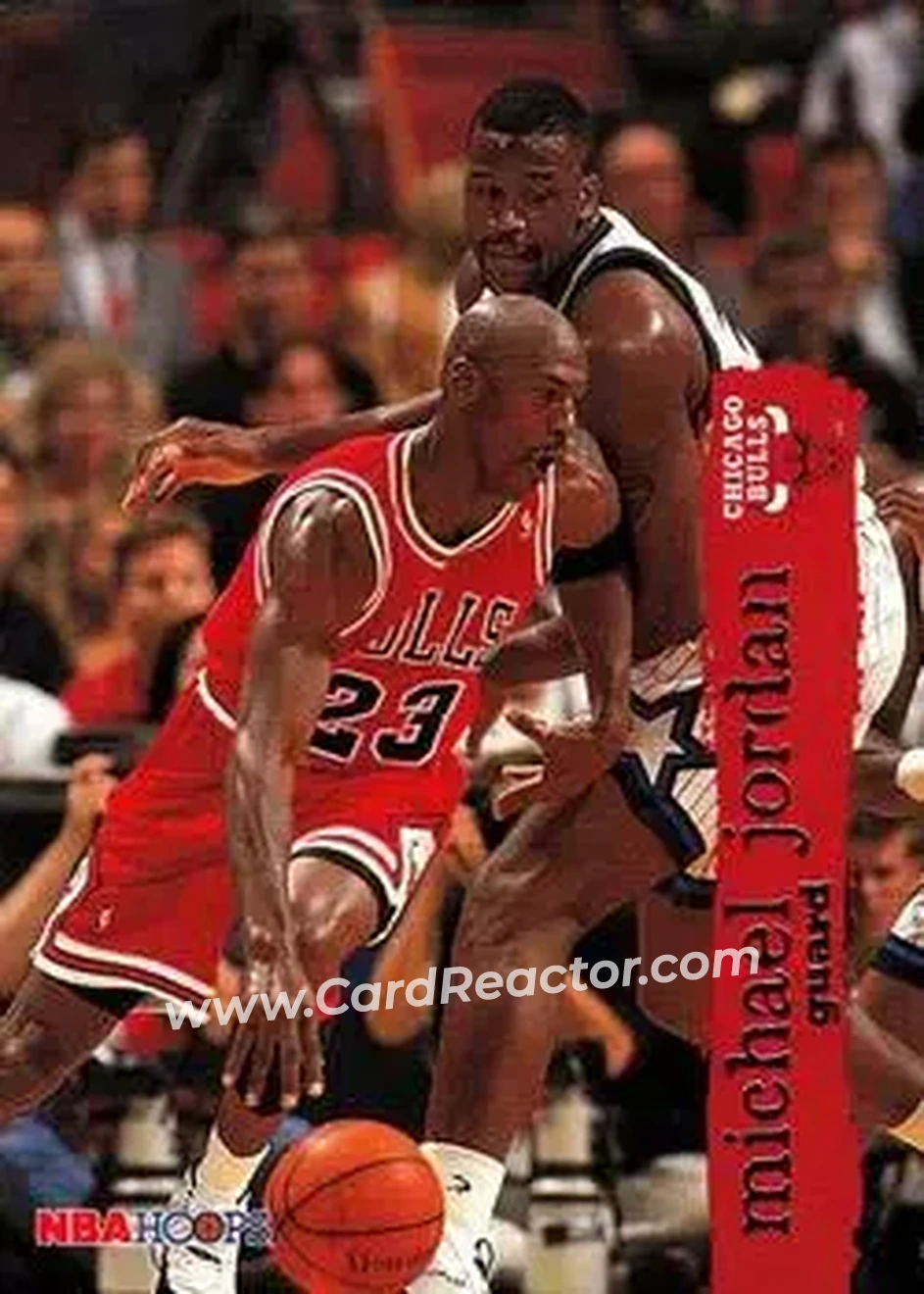 1995-96 Hoops #21 - Michael Jordan - Chicago Bulls - Front