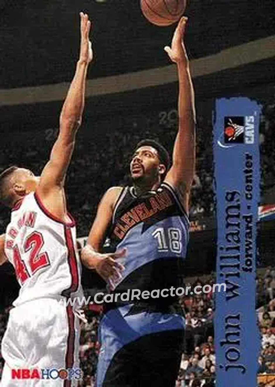 1995-96 Hoops #31 - John Williams - Cleveland Cavaliers - Front 1995-96 Hoops #31 - John Williams - Cleveland Cavaliers - Front
