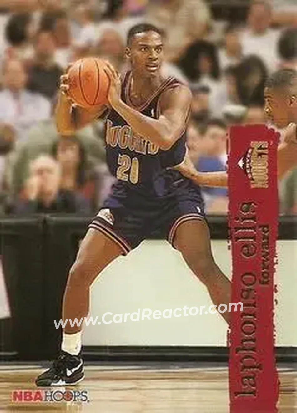 1995-96 Hoops #39 - LaPhonso Ellis - Denver Nuggets - Front