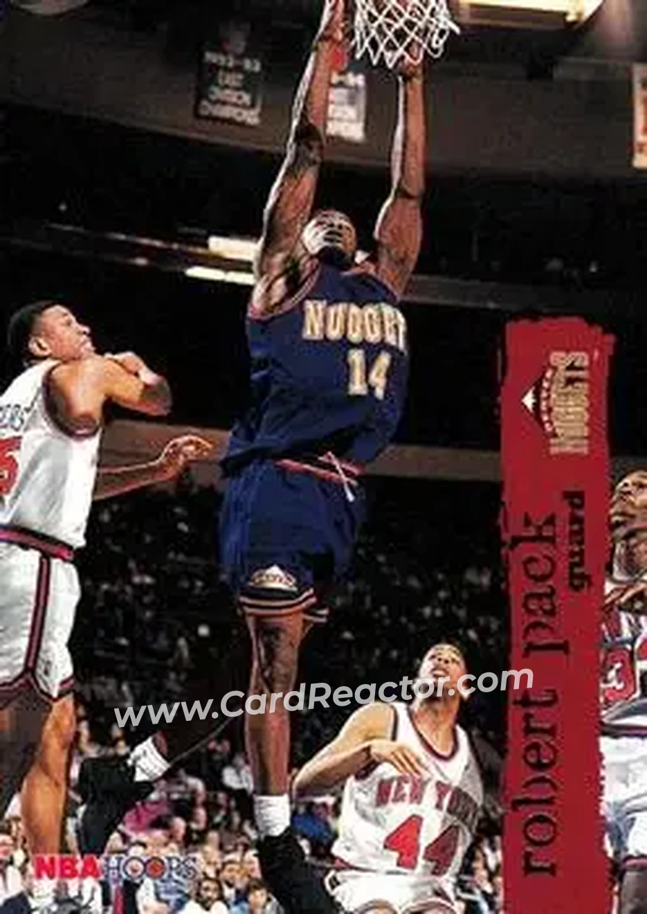 1995-96 Hoops #41 - Robert Pack - Denver Nuggets - Front