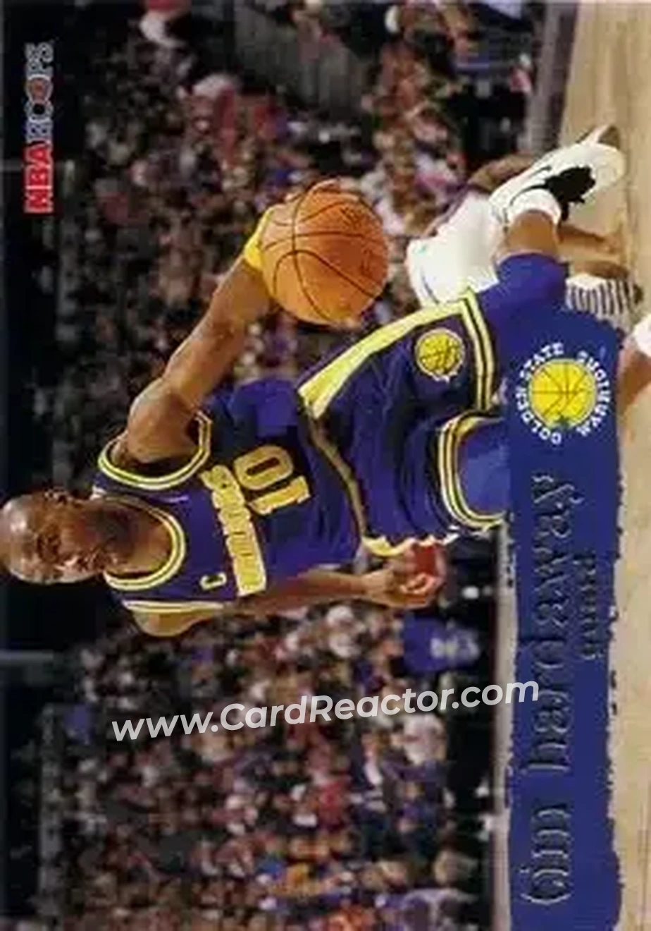 1995-96 Hoops #52 - Tim Hardaway - Golden State Warriors - Front