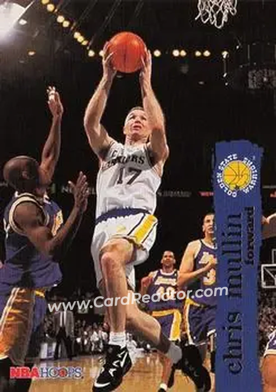 1995-96 Hoops #54 - Chris Mullin - Golden State Warriors - Front