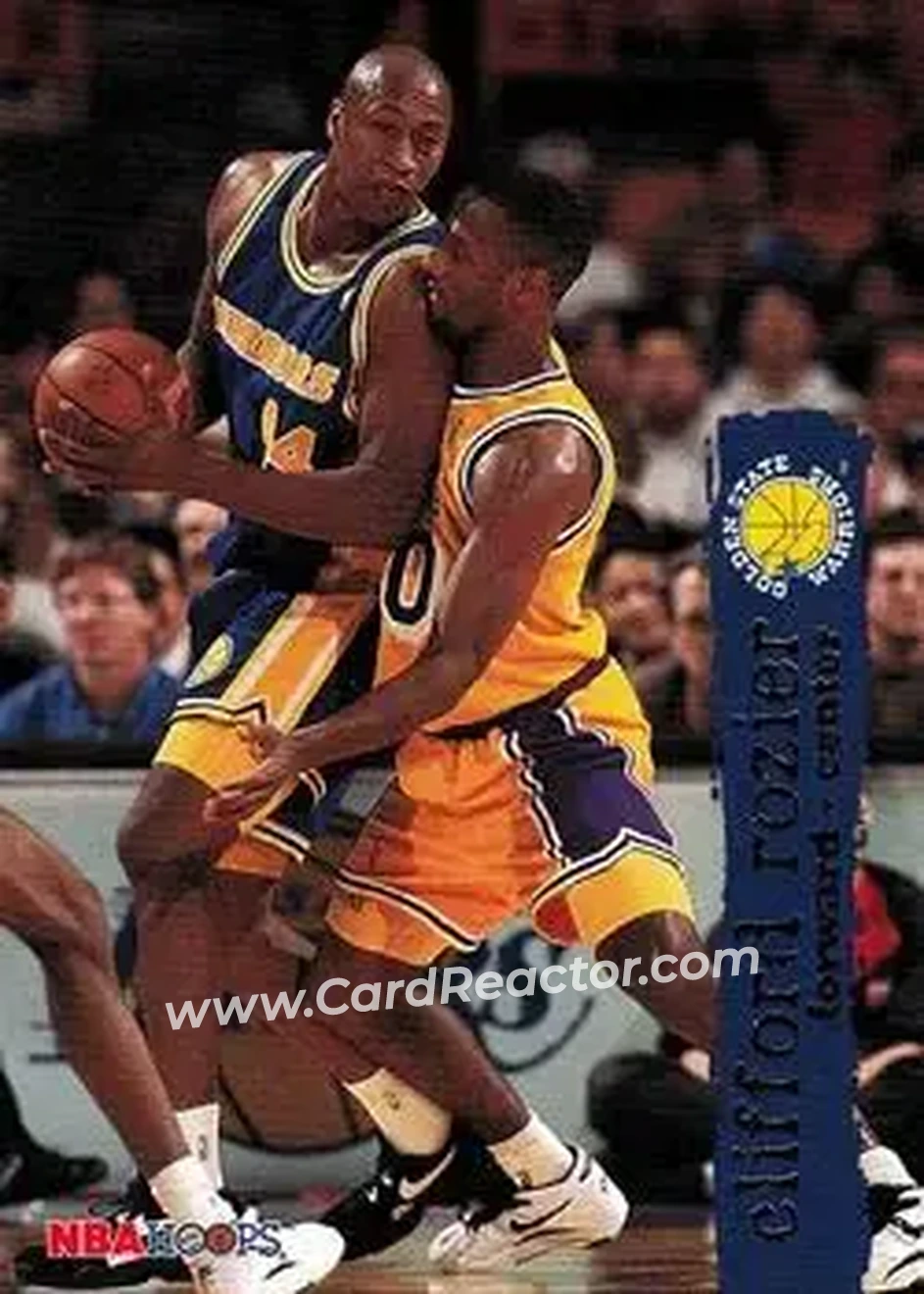 1995-96 Hoops #56 - Clifford Rozier - Golden State Warriors - Front