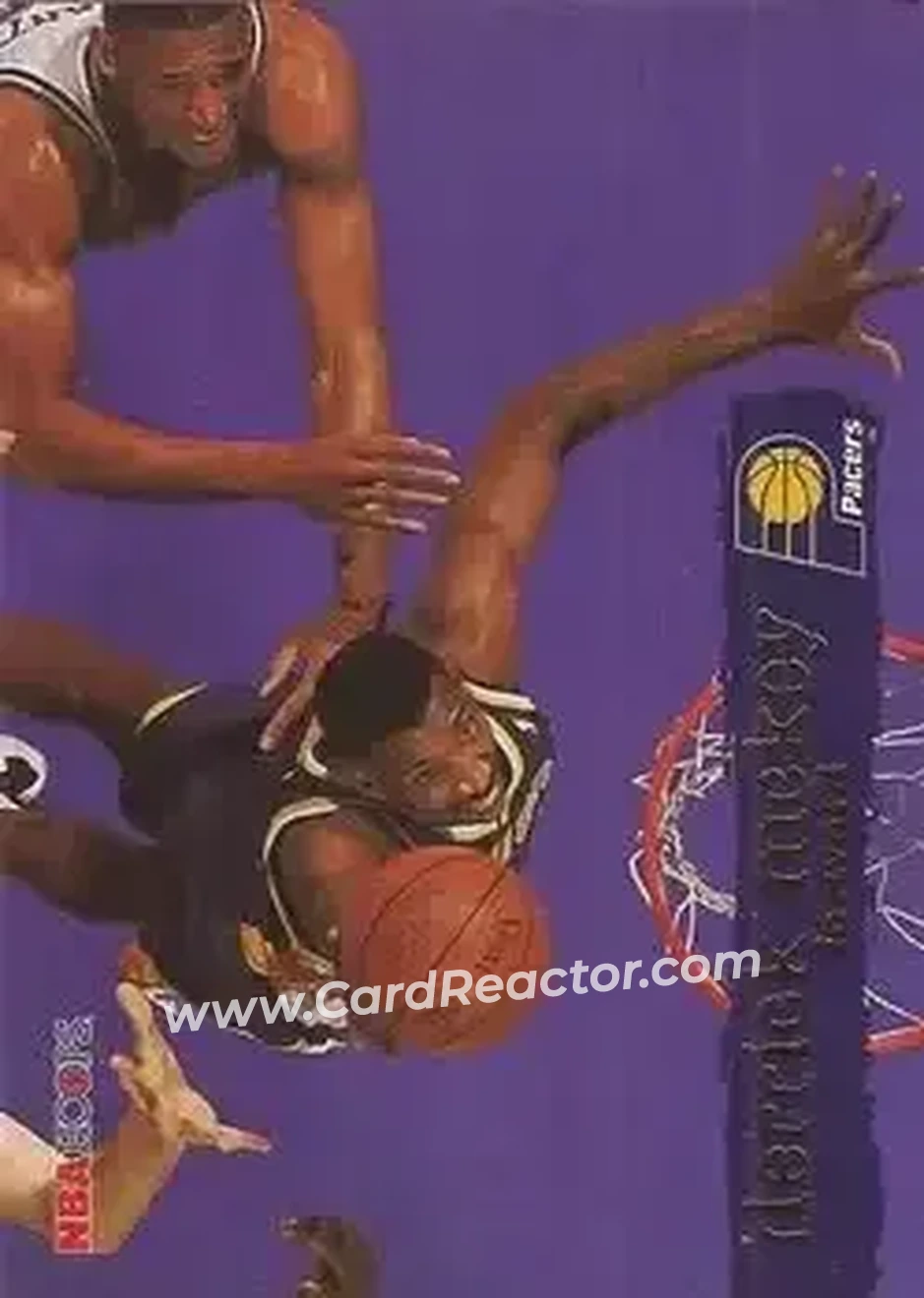 1995-96 Hoops #67 - Derrick McKey - Indiana Pacers - Front