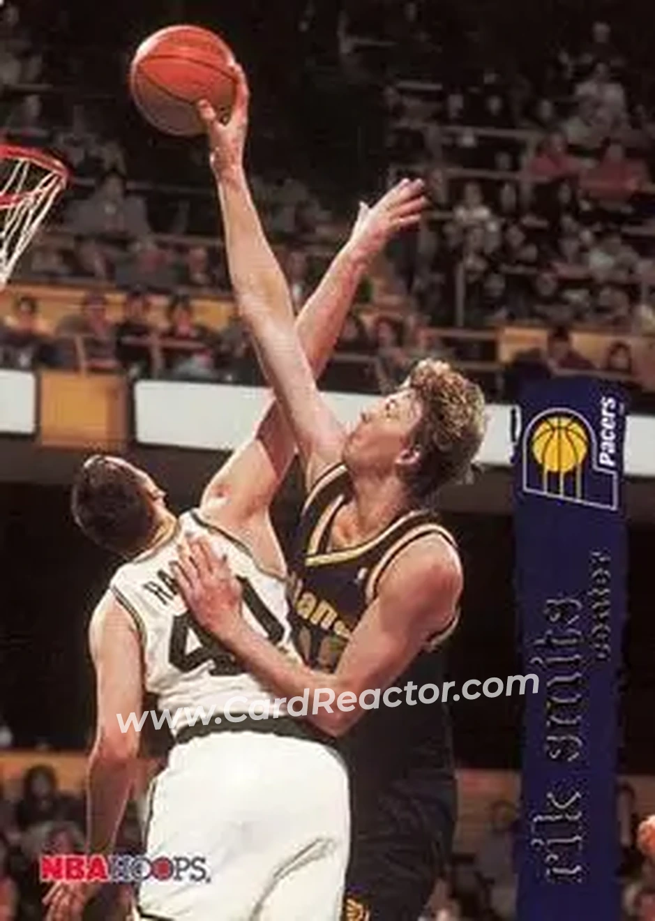 1995-96 Hoops #70 - Rik Smits - Indiana Pacers - Front