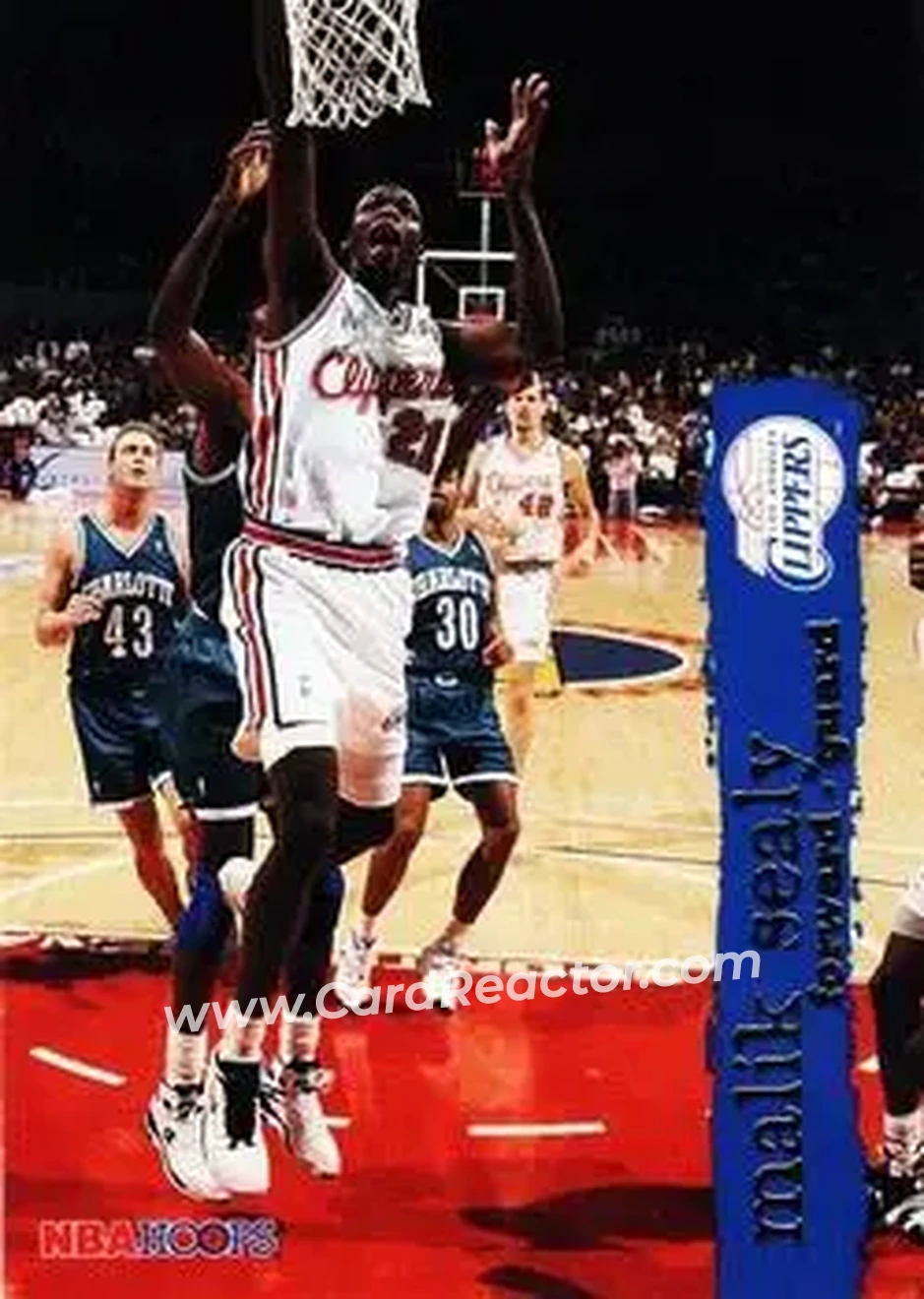 1995-96 Hoops #75 - Malik Sealy - Los Angeles Clippers - Front