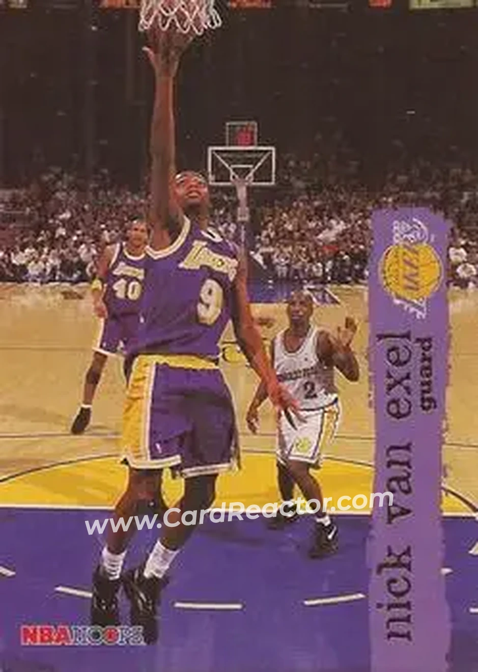 1995-96 Hoops #82 - Nick Van Exel - Los Angeles Lakers - Front