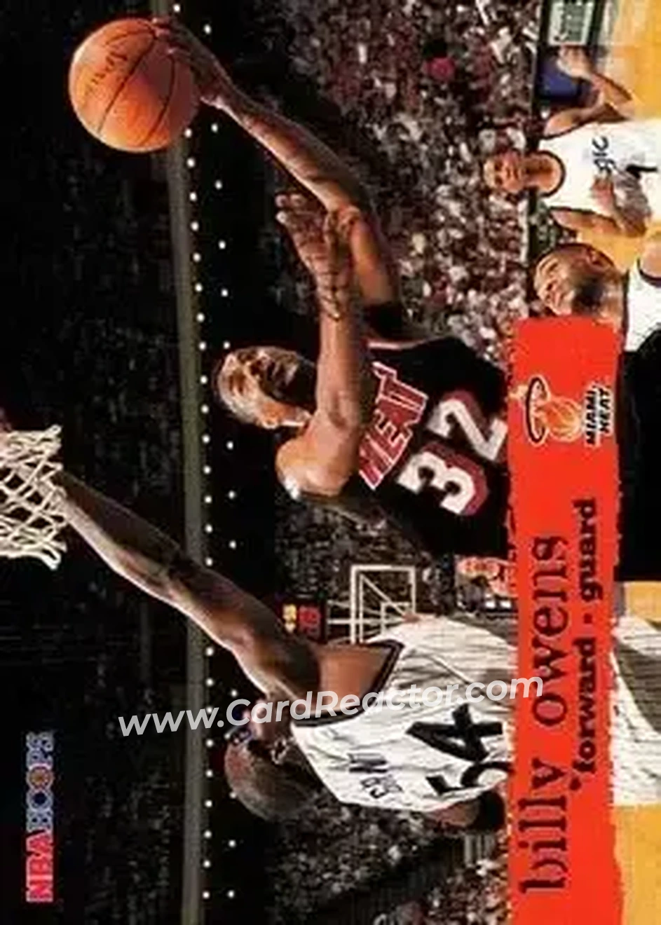 1995-96 Hoops #85 - Billy Owens - Miami Heat - Front
