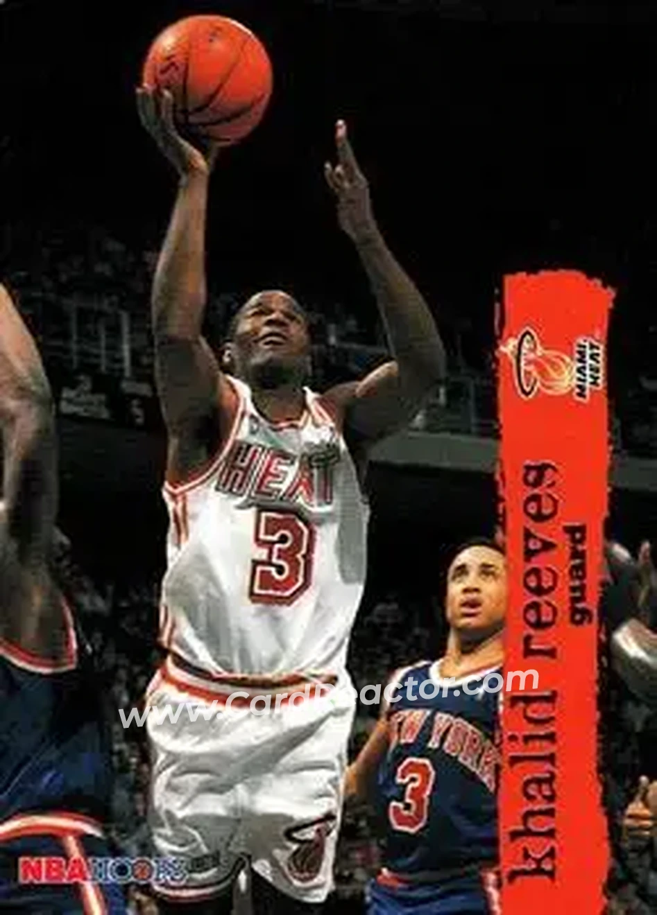 1995-96 Hoops #86 - Khalid Reeves - Miami Heat - Front